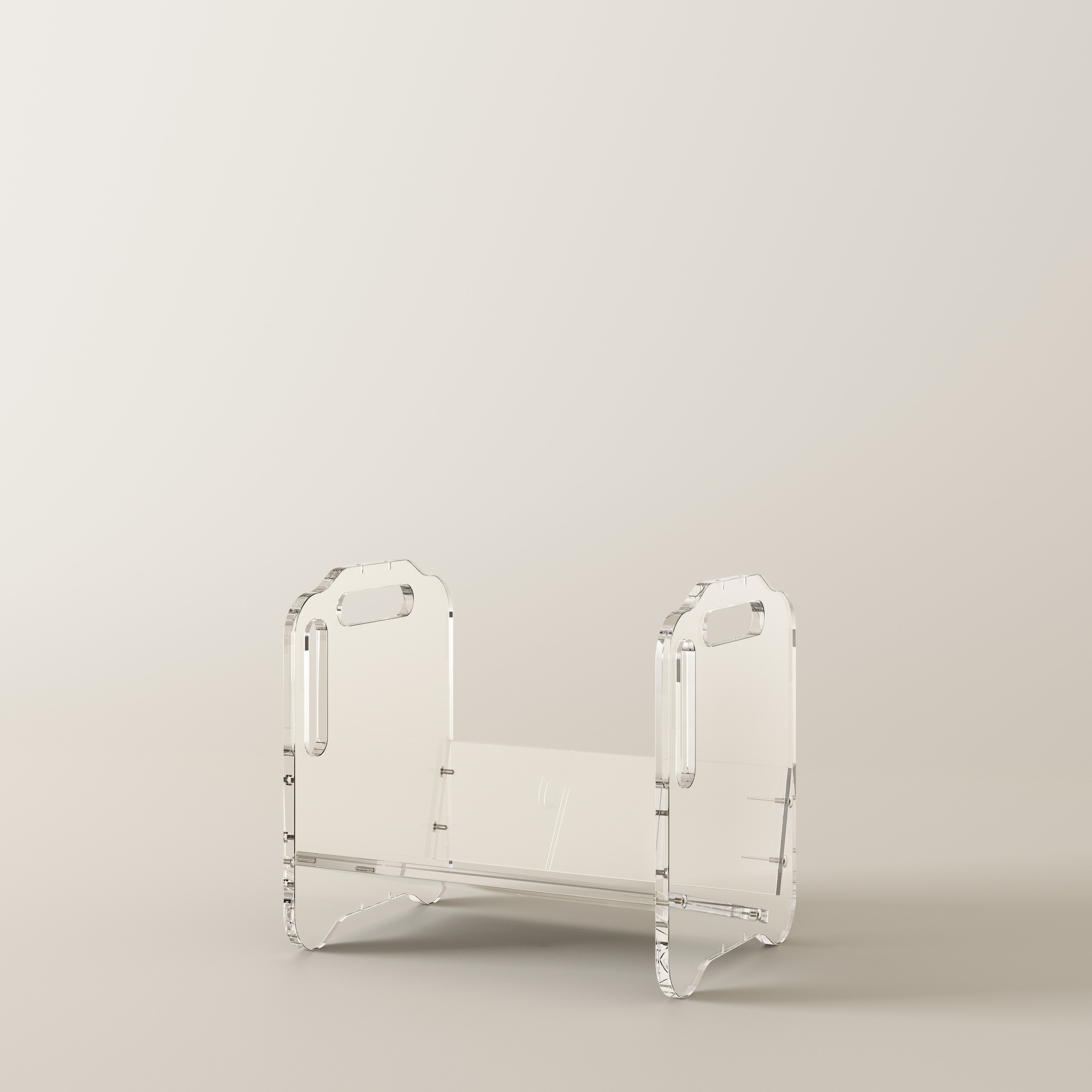 Clear acrylic Vinyl Record Shelf