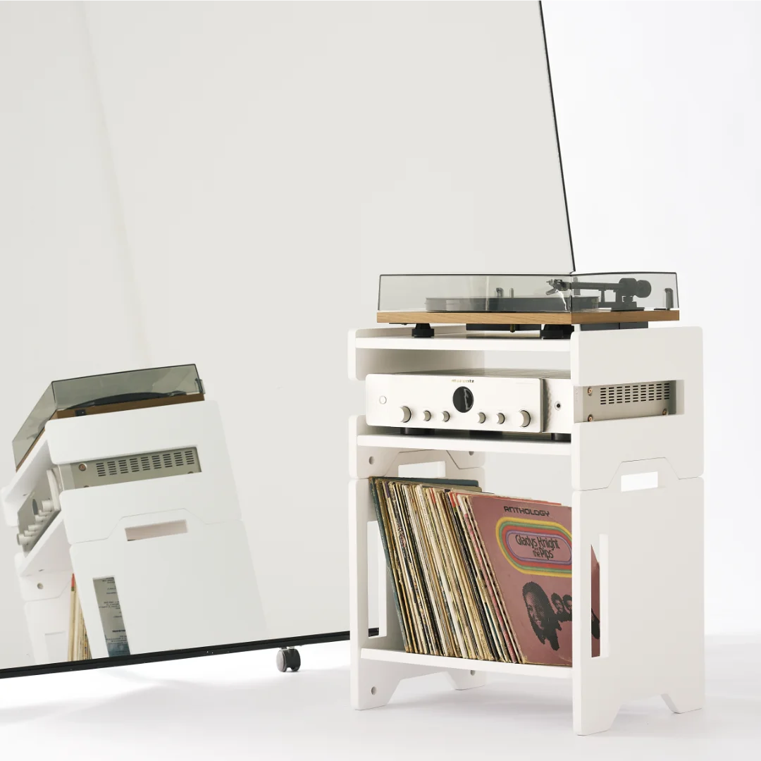Aurala140 - Vinyl Record shelf + Hi fi