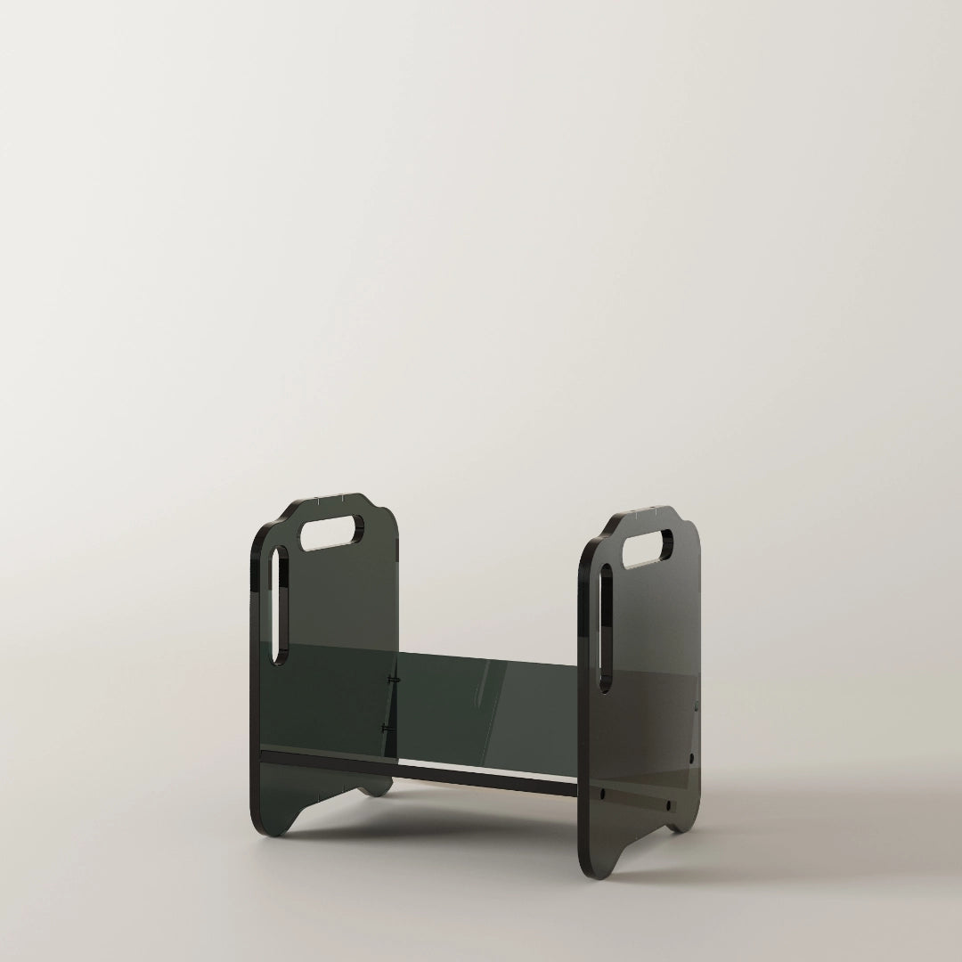 Prisma 140 - Acrylic Vinyl Record Shelf (Graphite)