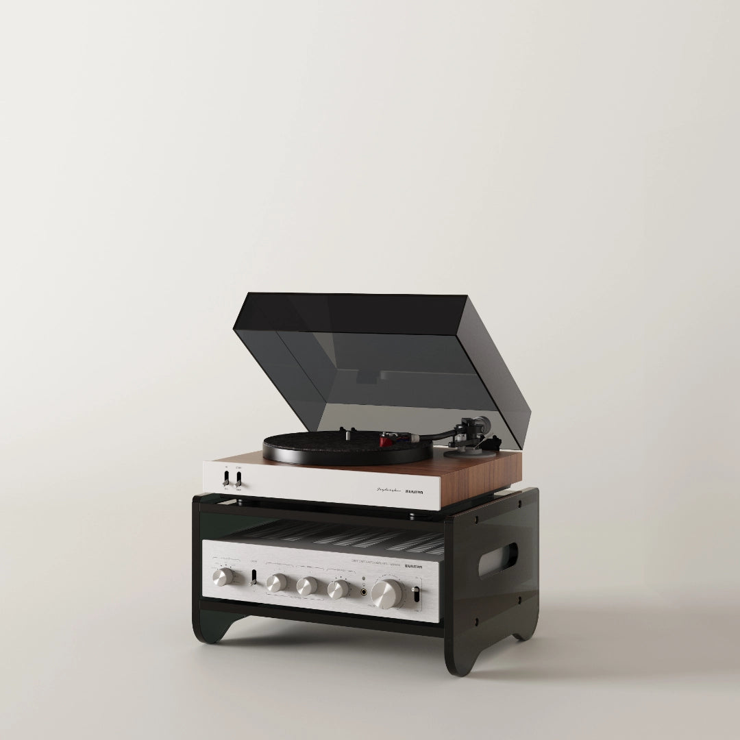 Prisma 140T - Acrylic Hi-Fi Shelf (Graphite)