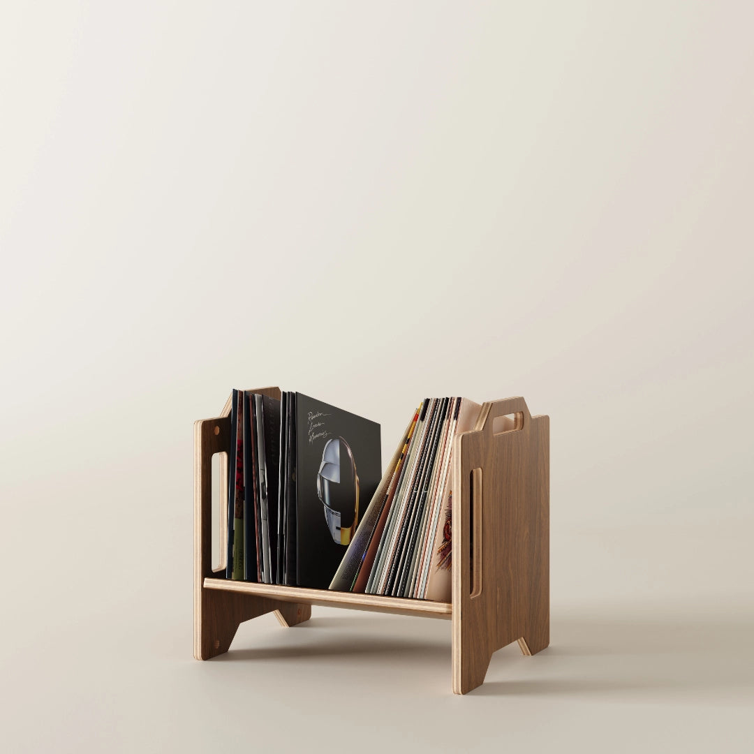 HAVEN Double-Stack — Walnut Vinyl & Hi-Fi Tower