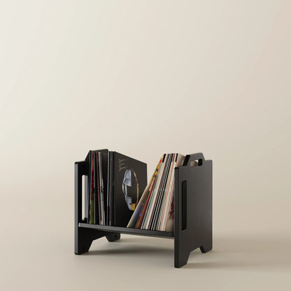 Black Vinyl Record Storage
