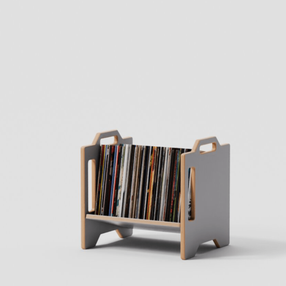 modern vinyl storage shelf