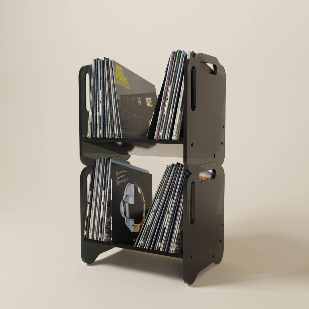 PRISMA 140 - Acrylic Vinyl Record Shelf (GRAPHITE)