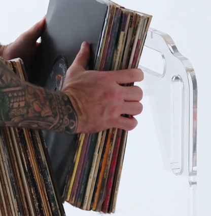 Prisma 140 Acrylic Vinyl Record Shelf + Hi-Fi Amplifier Shelf