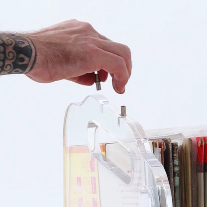 Prisma 140 Acrylic Vinyl Record Shelf + Hi-Fi Amplifier Shelf